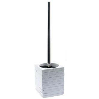 Toilet Brush Toilet Brush, Free Standing, White Gedy QU33-02